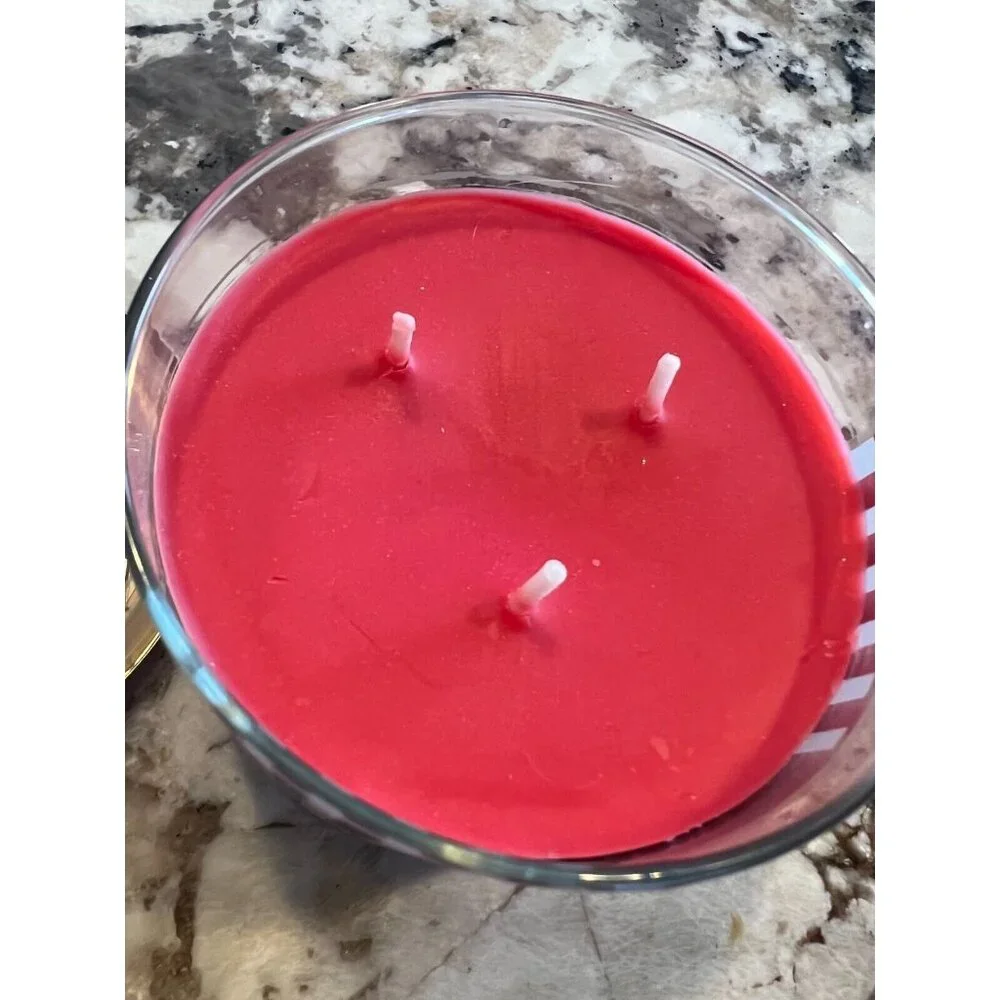 Bath & Body Works 3 wick‎ Scented Candle Winter Candy Apple 14.5 Oz NeW Natural